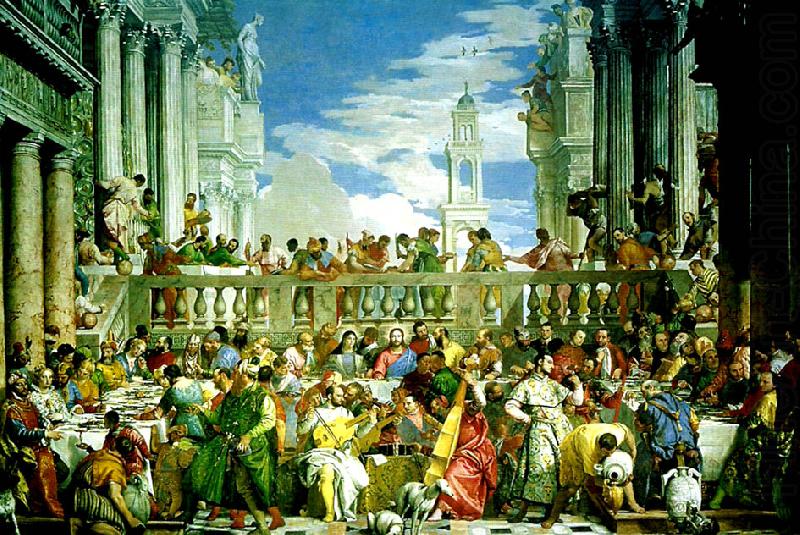marriage fest at cana, Paolo  Veronese